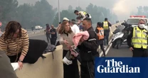 Motorists abandon cars as 'worst wildfire in decades' rages near Jerusalem – video