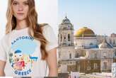 La polémica camiseta que mezcla Cádiz con la isla griega de Santorini