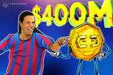  Ronaldinho launches token with 35% insider supply, hits $397M market cap 