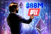 Whale holding $5.6B in ETH is selling, dumps $88M in 15 hours 