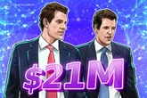  Winklevoss twins donate $21M in BTC to pro-Trump PAC ahead of US midterms 