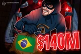  Brazil’s central bank service provider hacked, $140M stolen 