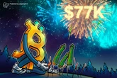 Crypto sentiment index soars to a 3-month high as Bitcoin holds $77K