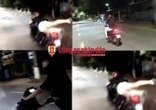 Xử lý nghiêm nhóm thanh niên điều khiển xe mô tô bằng 2 chân