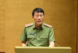Bộ trưởng Bộ Công an Lương Tam Quang trình bày dự án luật về phòng cháy, chữa cháy