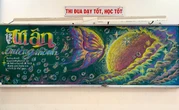 Tự làm backdrop chụp ảnh, teen THPT chuyên Thoại Ngọc Hầu "đánh bùa mê" netizen
