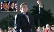 Cậu út nhà ông Trump gây chú ý trong lần đầu cùng bố vận động tranh cử