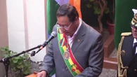 Luis Arce encabezó celebración de la gesta revolucionaria de La Paz con un desfile de antorchas