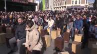 Cien cajones flamencos suenan al unísono en Callao en una 'cajoneada'