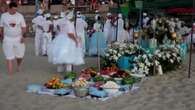 Entre flores y frutas, umbandistas de Uruguay rinden culto a la 