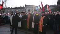 Cientos de ucranianos conmemoran el 116 aniversario de Stepan Bandera en Leópolis