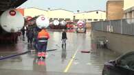 Fuertes lluvias anegan zonas en Sant Boi (Barcelona)