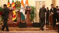 Narendra Modi recibe el presidente de Sri Lanka