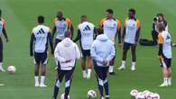 Jesús Fortea, en el último entrenamiento del Real Madrid antes de recibir a Osasuna