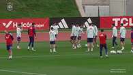 Fabián cierra con el grupo la preparación del duelo ante Serbia