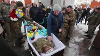 Kiev despide a un soldado ucraniano fallecido en el frente