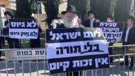 Una protesta en Jerusalén exige a judíos ultraortodoxos que acudan también al servicio militar