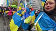 La organización 'Go-to Ukrainian' protesta frente al Parlamento Europeo