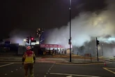 West Brom fans given travel warning as huge blaze erupts in London near Charlton Athletic stadium