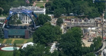 Donald Trump destroys White House with UFC Octagon and ballroom construction site - before and after