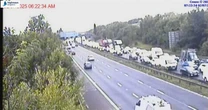 LiveM60 LIVE: Traffic chaos as major crash leaves drivers trapped on busy motorway