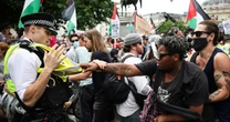 Palestine Action protesters clash with police in chaos near Trafalgar Square