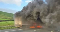 LiveM62 incident LIVE: 'Severe delays' near Huddersfield as lorry fire blocks major motorway