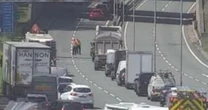 LiveA55 closed UPDATES: Smoke billows from tunnel as drivers told 'stay in your cars'