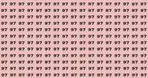 Only eagle-eyed people can spot the number 67 in sea of 97s in just three seconds