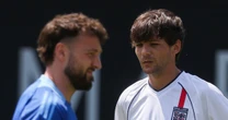 Sam Thompson narrowly misses Louis Tomlinson run-in after late entry to Soccer Aid game
