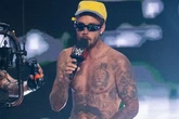 Justin Bieber performs topless to star-studded crowd ahead of World Cup final gig