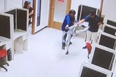 Rogue robot kung fu kicks handlers going berserk in wild frenzy during first day at work
