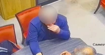 Moment man swallows £35k engagement ring in a bid to 'steal it'