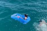Young girl discovered floating in middle of the ocean on inflatable mattress