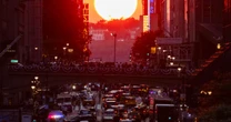 Manhattanhenge casts amazing images as sun sets over New York City