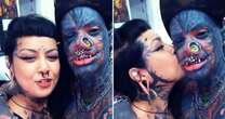 World's 'most modified' couple have forked tongues, chopped off fingers and metal teeth