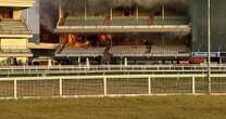 Man charged after fire causes extensive damage to grandstand at famous racecourse