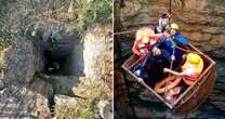 India 'rat hole' cave race against time as divers retrieve body in desperate search for miners