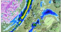 UK weather maps: Long range forecasts reveal exact date huge snowbomb to hit Britain