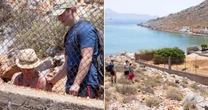 Michael Mosley's friends seen visiting spot where TV doctor was found dead on Symi