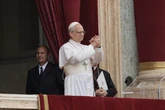 New Pope calls for 'no more war' in first Vatican address as he's 'deeply hurt'