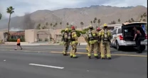 BREAKING: Palm Springs 'explosion': 'Body parts' spotted in road as blast rips through area