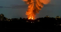 Swindon fire: Huge blaze erupts and explosions heard as thick smoke fills sky