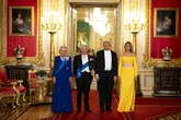 People 'work out' defiant reason Queen Camilla 'matched outfits' with Melania