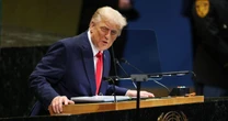Chaotic start to Donald Trump's UN speech as he warns someone's in 'big trouble'