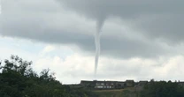 Dad spots massive tornado in sky above Yorkshire but isn't afraid for one reason