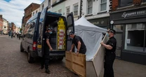 Fred West police begin digging up cafe and removing items in missing girl search