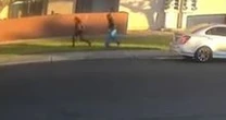 Terrifying moment man tries to kidnap girl, 11, in broad daylight as she walked to school