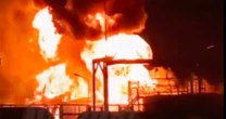 Putin suffers major loss after Ukraine kamikaze drone strikes blows up oil depots