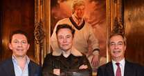 Nigel Farage cosies up to Elon Musk under Trump portrait as donation hint dropped